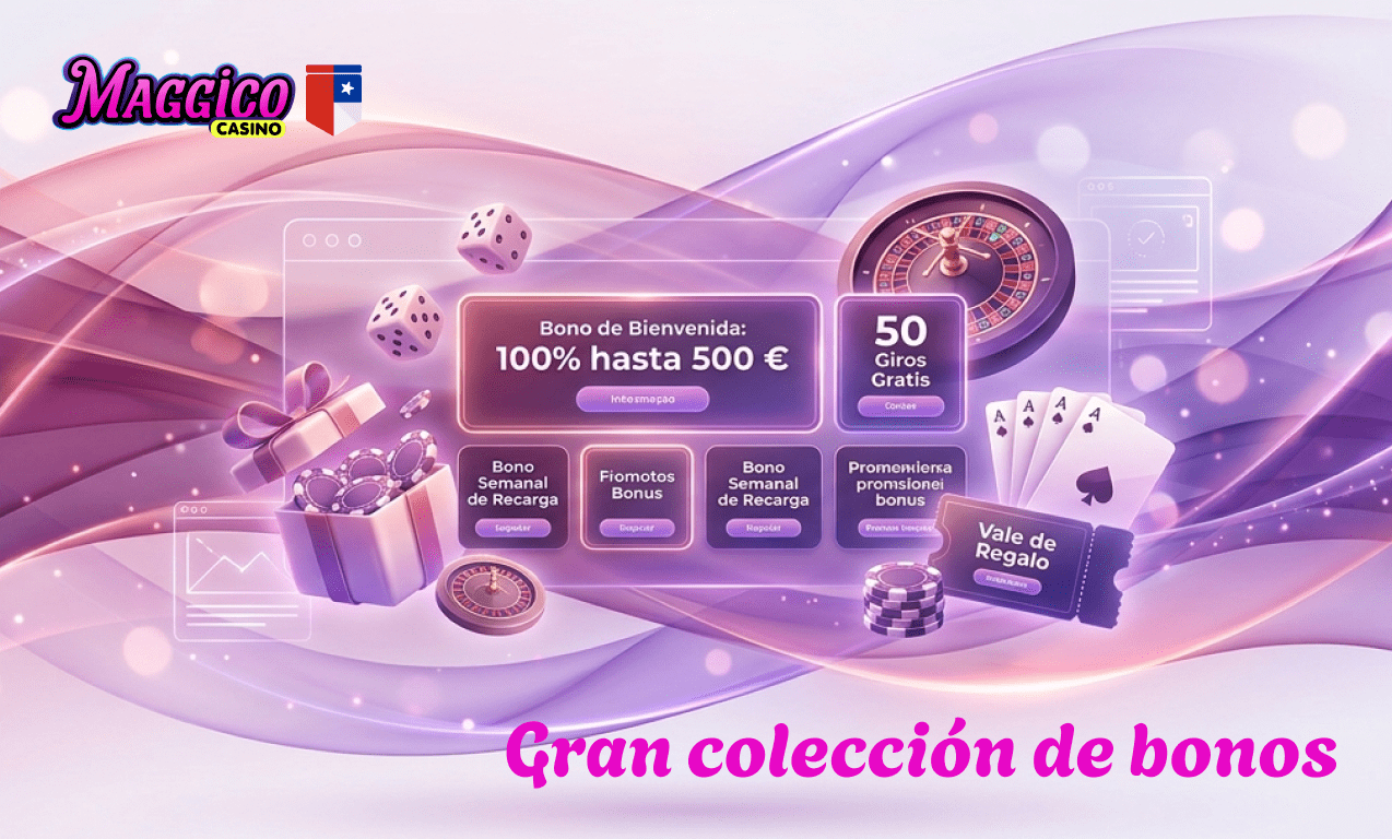 El casino en línea Maggico Casino en Chile tiene generosos bonos